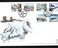 2010 Isle of Man Christmas Let it Snow Commemorative Stamps First Day Cover (FDC)
