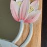 Vintage Mirror - Carved Wood Bird & Flower Image 2
