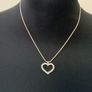 Vintage Crystal Heart Pendant Image 4