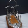 Victorian Edwardian Oak Silver Plated Toast Rack Egg Stand Image 4