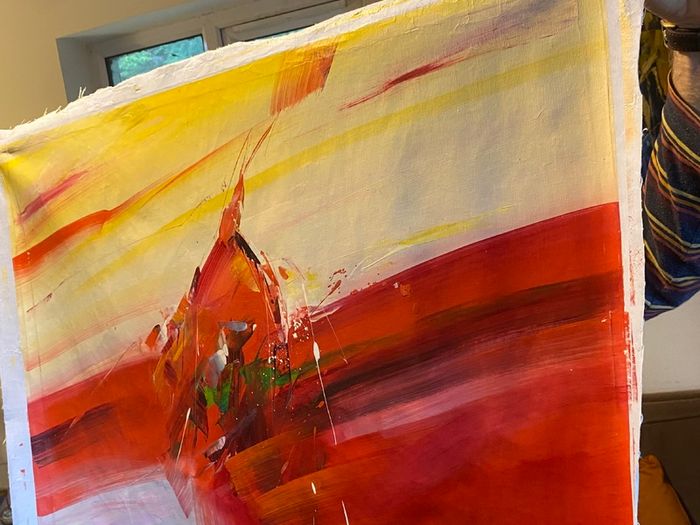 Large Hand Painted Oil on Canvas - Modern Abstract Impressionism