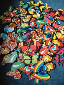Colourful Plastic Butterflies