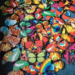 Colourful Plastic Butterflies