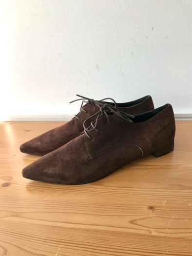 Premoli  lace up suede flats 8/41