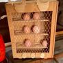 Unique Rustic Wooden Farmhouse Egg Rack Repurposed Italian Box Image 2