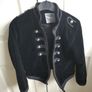 Black velvet military jacket and shorts kids Image 2