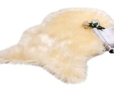 Faux Fur Area Rugs Sheepskin Fluffy Mat Fleece Chair Cover Seat Pad Soft Shaggy Area Mat for Bedroom Sofa Floor 60 x 90 cm Irregular Shape MULTIPLE COLOURS/SHAPES (FREE POSTAGE)