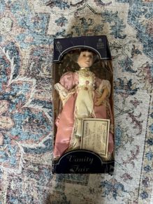 Beautiful Vintage Stewart Ross "Vanity Fair" Porcelain Doll