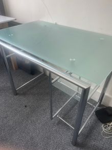 Glass desk