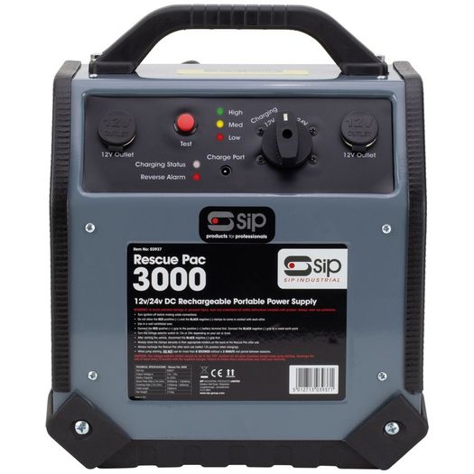Sip Rescue Pac 3000 Portable Battery Booster