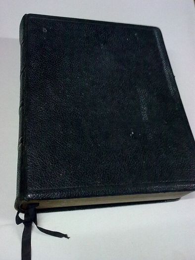 Large leather bound Bible from Dr. Durdin Charity Carlow