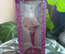 Novelty "Mum's Glass" Glitter Wine Glass Gift