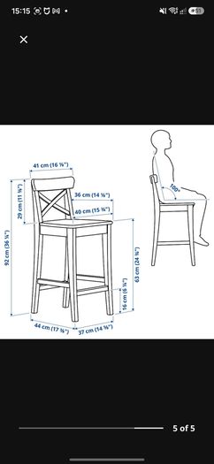 5 Ikea Rosentorp Bar Stools