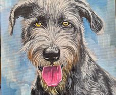 Irish Wolfhound - oil painting