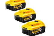 DeWalt DCB184 18v 5.0Ah XR Li-Ion Battery Pack of 3