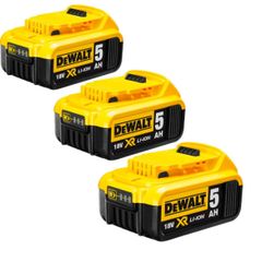 DeWalt DCB184 18v 5.0Ah XR Li-Ion Battery Pack of 3