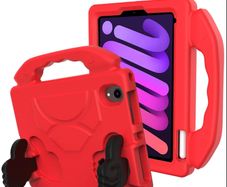 For Apple iPad Mini 6 Kids Friendly Case Shockproof Cover With Thumbs Up - Red