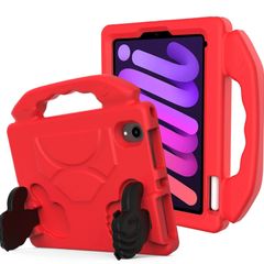 For Apple iPad Mini 6 Kids Friendly Case Shockproof Cover With Thumbs Up - Red