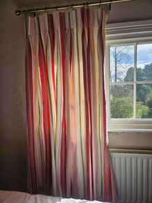 Pair of handmade heavy curtains