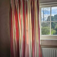 Pair of handmade heavy curtains