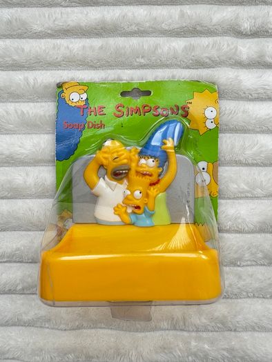 Vintage 1996 The Simpsons Soap Dish Homer, Marge & Bart DAmaged Box Please see photos