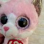 TY Beanie Boos FIONA the Pink Cat approx. 6 inch used Please see photos Image 3