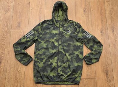 Adidas Camouflage Men's Running Jacket Medium Camo