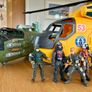 Large Rescue Helicopter and Military Aircraft with Action Figures Image 8