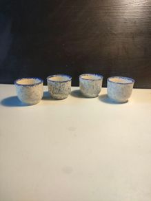 4 X Vintage Poole Pottery Egg cups