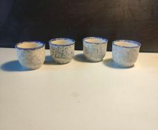 4 X Vintage Poole Pottery Egg cups