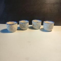4 X Vintage Poole Pottery Egg cups