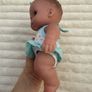 Berenguer Lil Cutesie Chubby approx. 9" Baby Doll Green Eyes 18-14 Used Please see photos Image 7