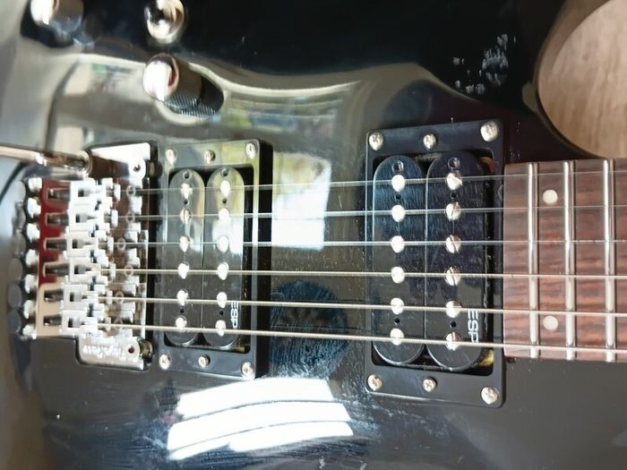 ESP Ltd MH 50 Black left handed guitar for sale