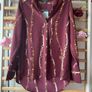 blouse Bnwt burgundy print tunic style blouse size 10 Bnwt Image 2