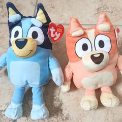 Bluey and Bingo Set - 2x Soft Plush TY Original Beanie Babies 18 cm Year 2026 New