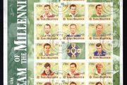 1999 Ireland GAA Team of The Millennium (Gaelic Football) Sheetlet  Fine CDS Used with clear Dublin Steele cancel of 17th August 1999 on plain envelope.