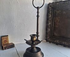 Victorian Brass Chamberstick Candle Holder