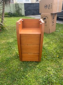 Wooden filing cabinet