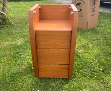 Wooden filing cabinet