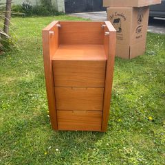Wooden filing cabinet