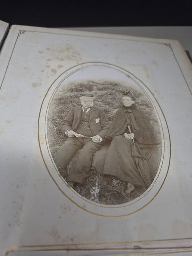 Antique Victorian / Edwardian Photo Album with Original Photographs