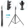 44335 2 x 3m Stand + 1.8x2.8m Muslin Black, White, Green Background Image 7
