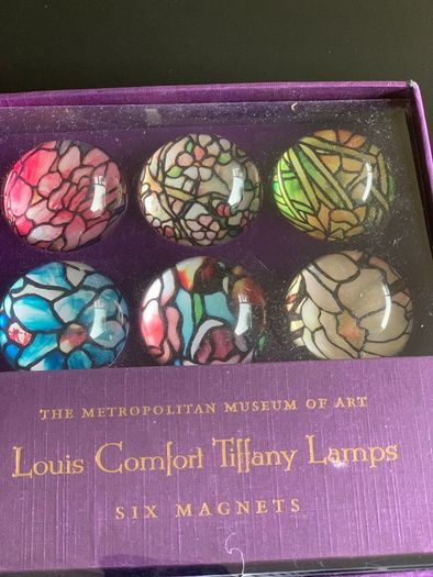 Glass set of Six Domed Magnets