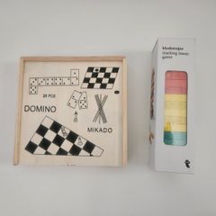 Bundle of new wooden games + Free 5W wireless charger