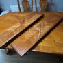 Vintage solid oak adjustable dining table Image 8