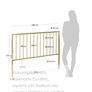 Kave home beautiful golden metal headboard Image 6