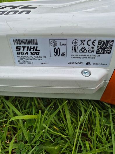 New STIHL BGA 100 Cordless Blower