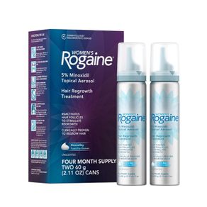 Women's Rogaine 5% Minoxidil Foam, Unscented, 4-month supply