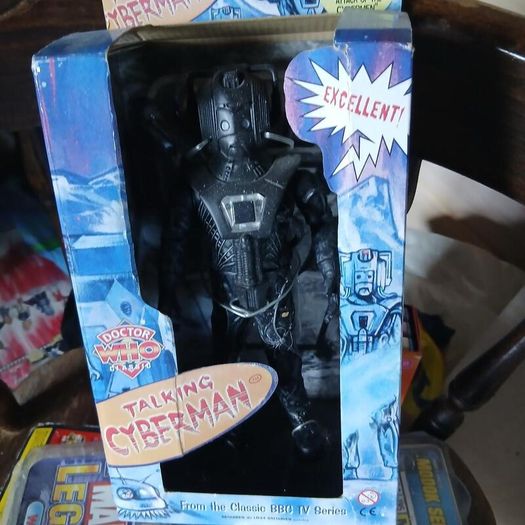 Doctor Who Cyberman black limited edition talking action figure from c.2006
