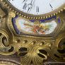 Antique French Gilt & Porcelain Mantel Clock. Image 4